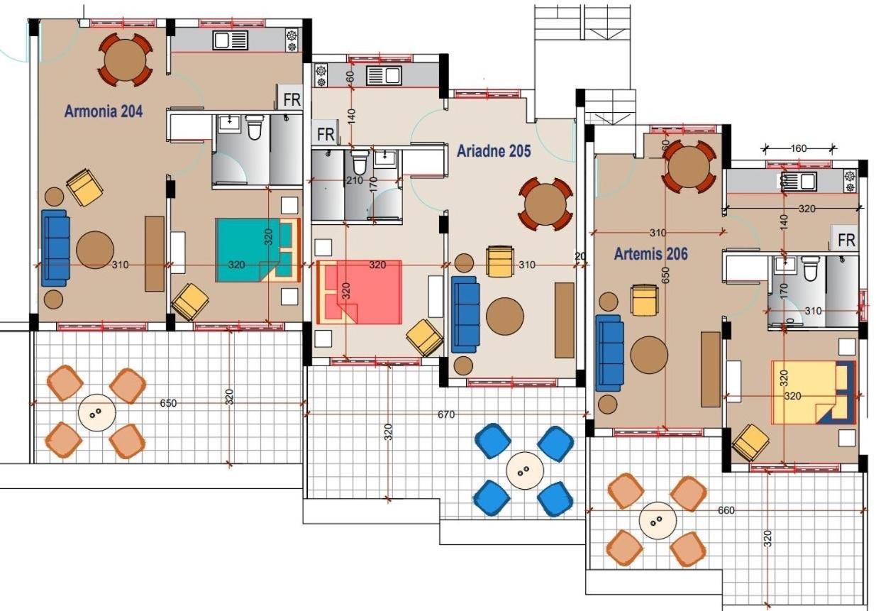 Semeli The 3as Armonia, Ariadne, Artemis Appartement Paphos